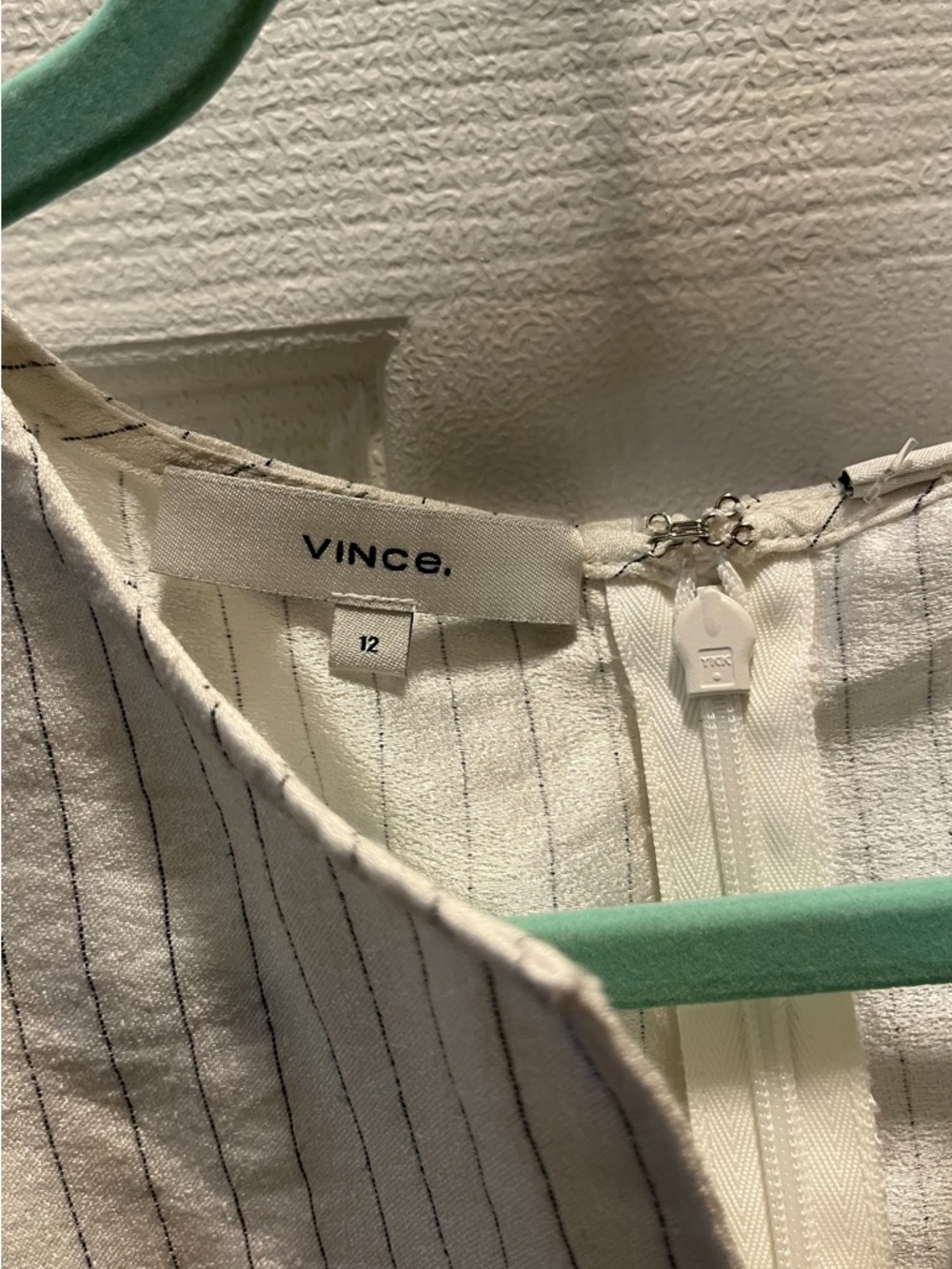 Vince White Pinstripe Blouse